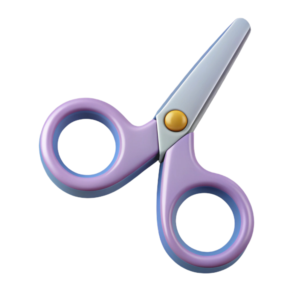 hypnotic tranquil coastal Flat color outline of a scissors. Crisp edges, single-weight stroke with Scalable Design. elite png