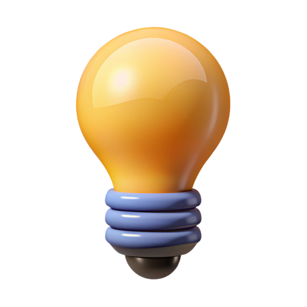 captivating geometric Scalable lightbulb icon. Clean lines, single-weight stroke, flat color with Scalable Design. museum quality png