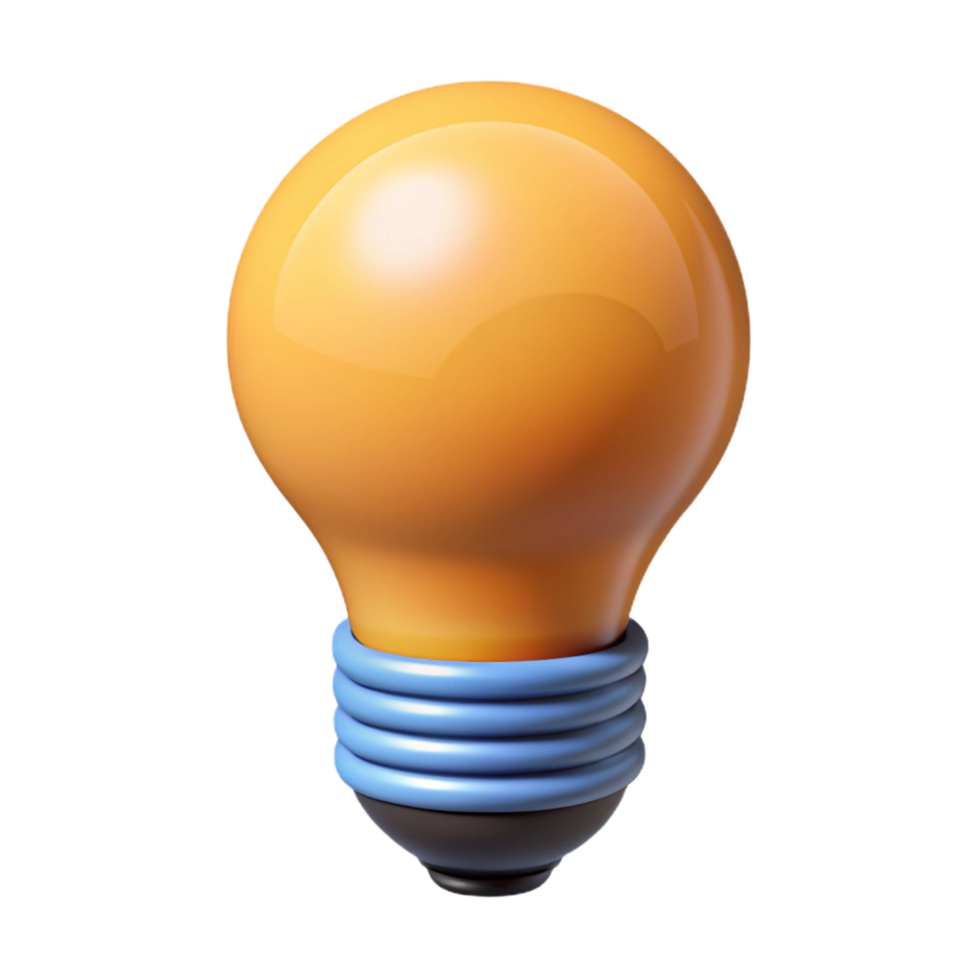 wonderful joyful baroque Scalable lightbulb icon. Clean lines, single-weight stroke, flat color with Scalable Design. handcrafted png