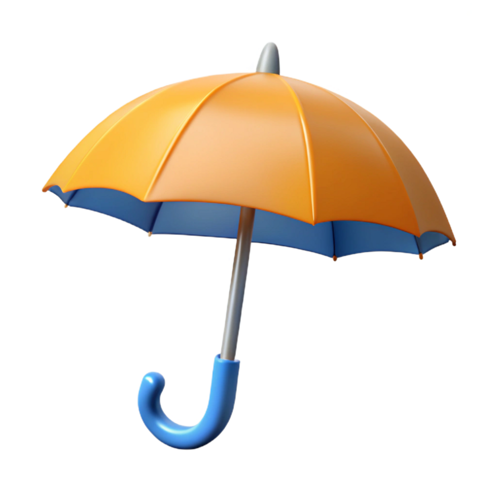 spectacular ethereal renaissance A simple umbrella with a curved handle. Flat color, minimal design with Scalable Design. handcrafted png
