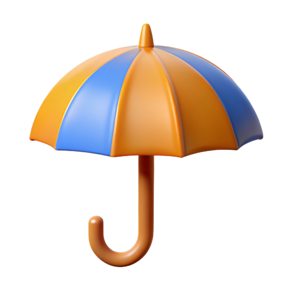 radiant bold industrial A simple umbrella with a curved handle. Flat color, minimal design with Scalable Design. elite png