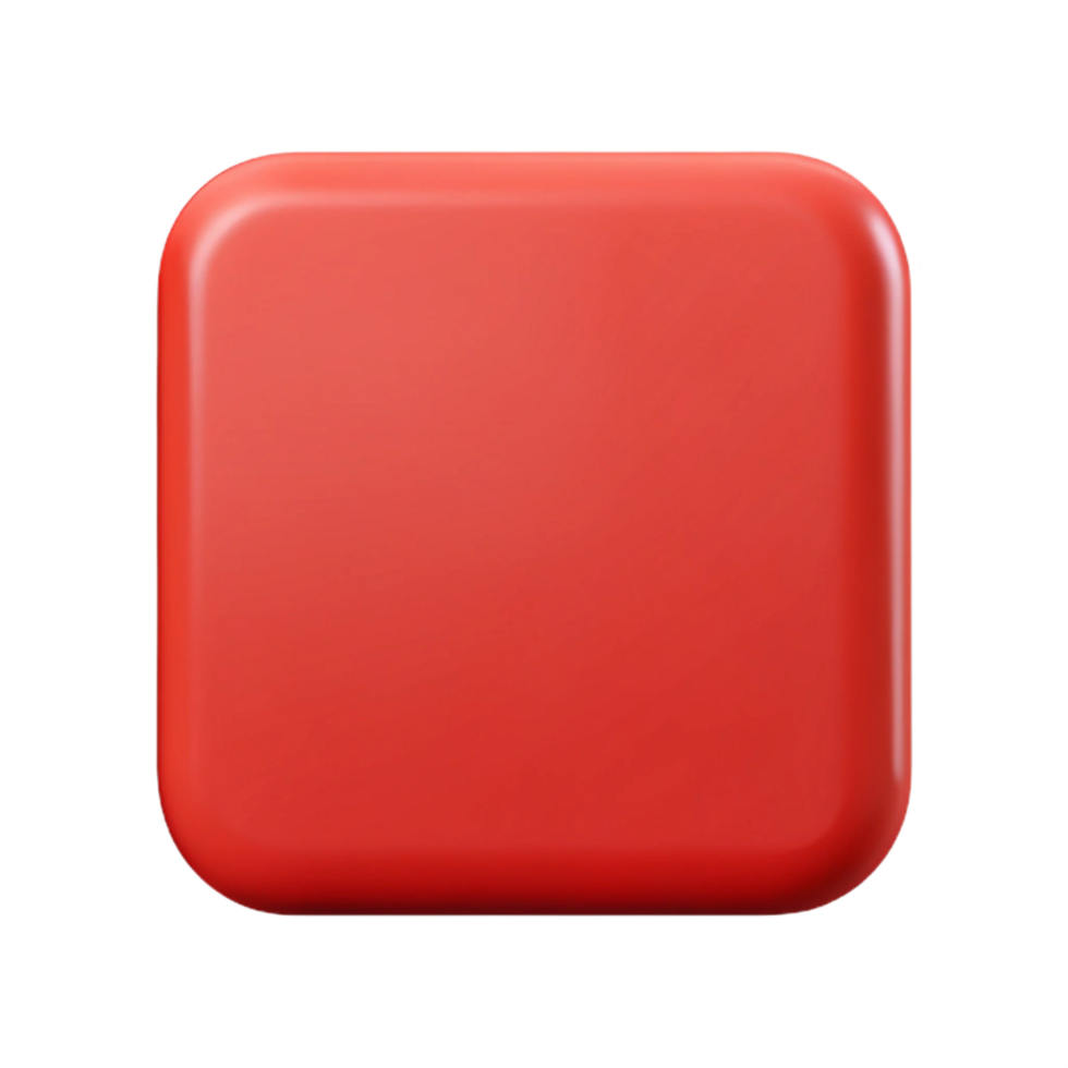 wonderful industrial Clean lines forming a simple square with a single-weight stroke. Flat red with Scalable Design. high resolution png