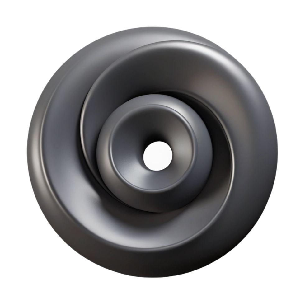 playful breathtaking Minimal spiral with clean lines. Flat black. Scalable design with Scalable Design. genuine png