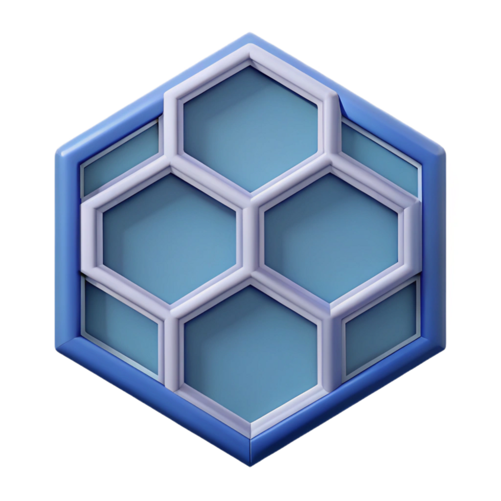 energetic dramatic Geometric hexagon grid. Clean lines, single-weight stroke, flat color with Scalable Design. top-tier png