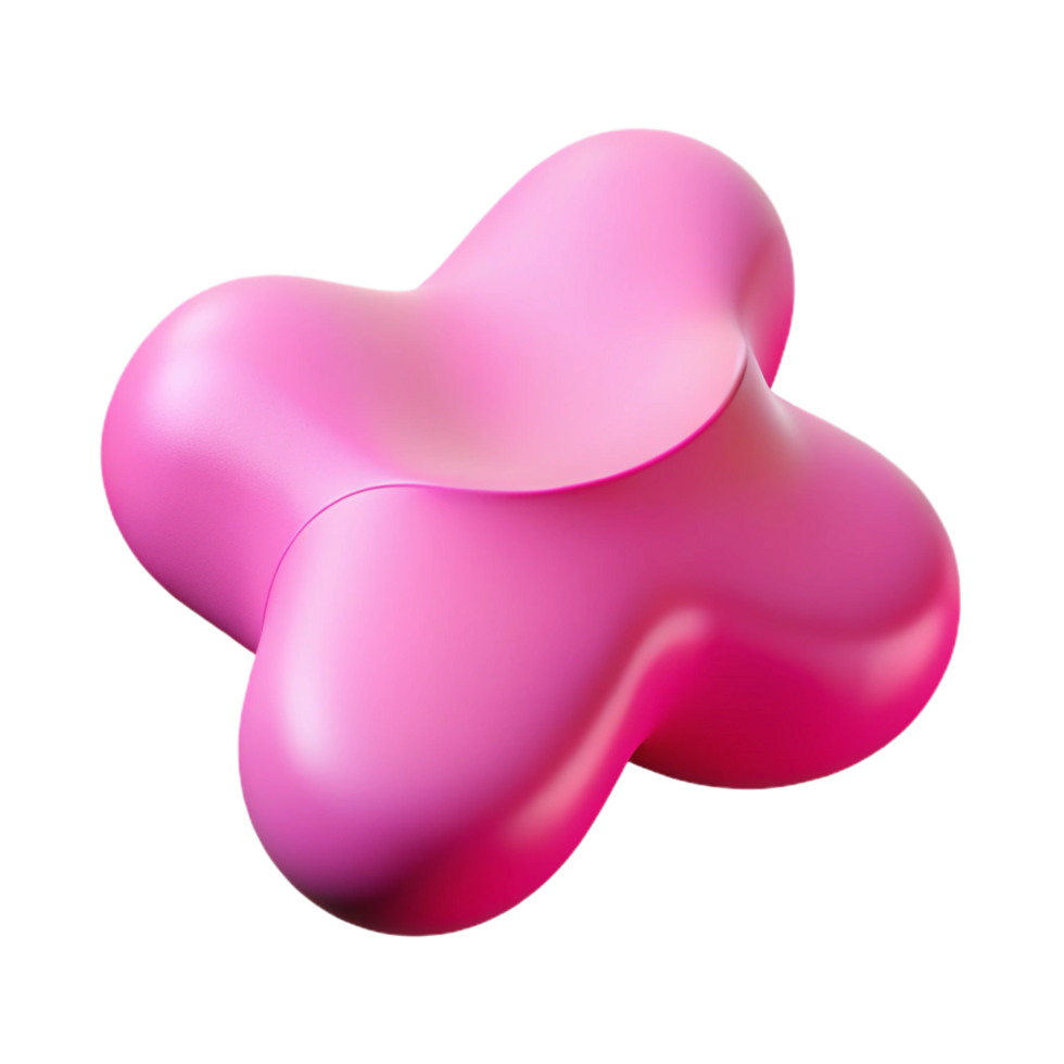 melancholic mesmerizing Simple, scalable abstract shape with clean lines and flat pink with Scalable Design. perfect clarity png