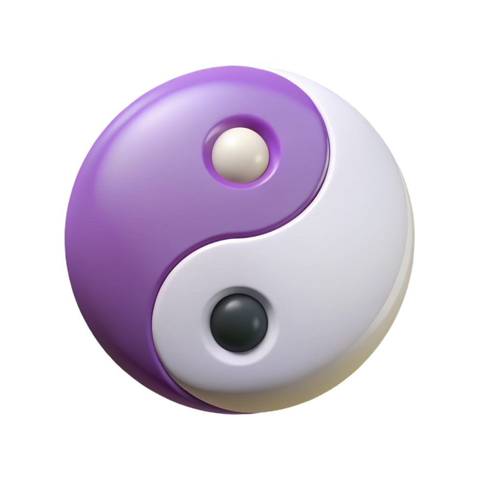 playful wonderful Symmetrical yin yang symbol. Flat color, crisp edges, minimal with Scalable Design. fine detail png
