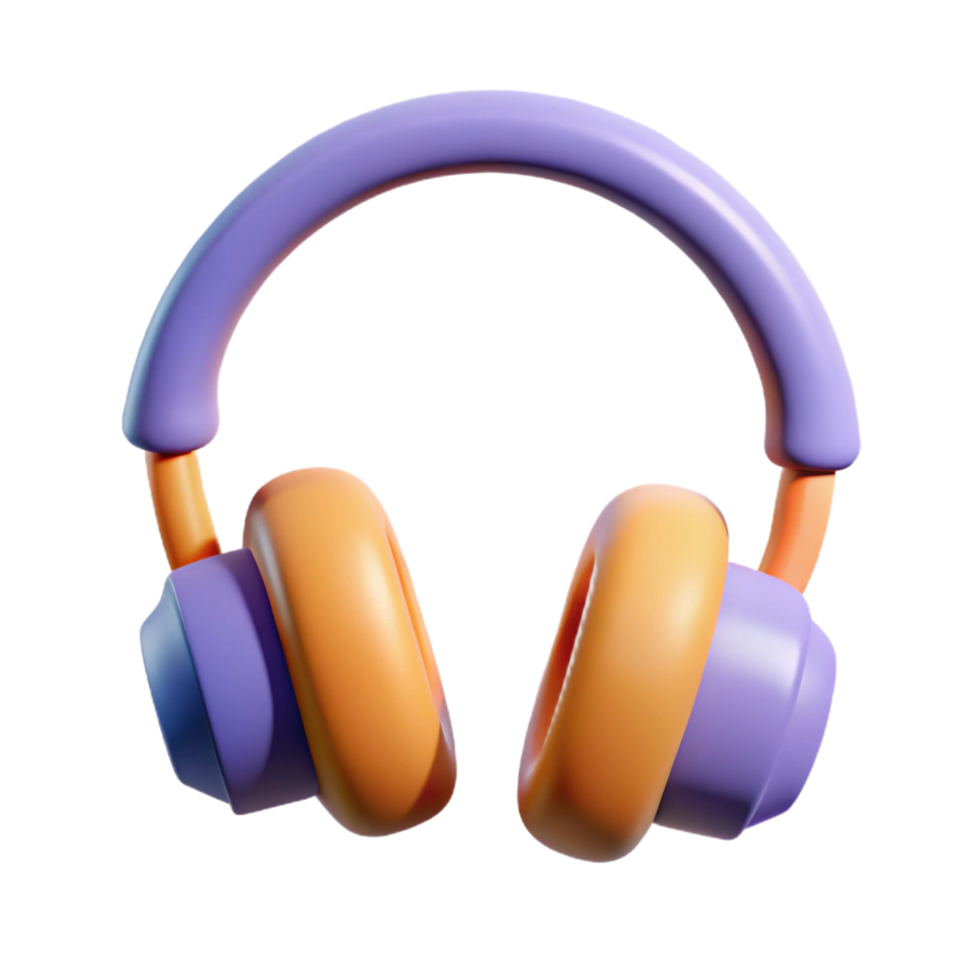 serene reflective elegant Scalable headphone icon. Clean lines, single-weight stroke, flat color with Scalable Design. fine detail png