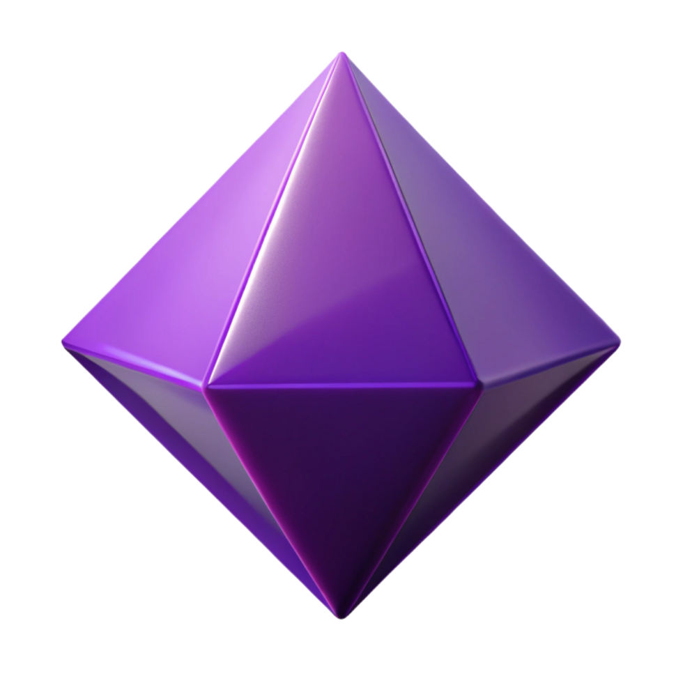 captivating iconic Geometric pyramid with crisp edges and solid purple. Minimal with Scalable Design. png