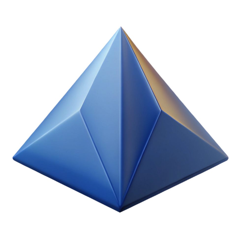 ethereal impressive Geometric pyramid with single-weight stroke. Flat color, with Scalable Design. detailed png