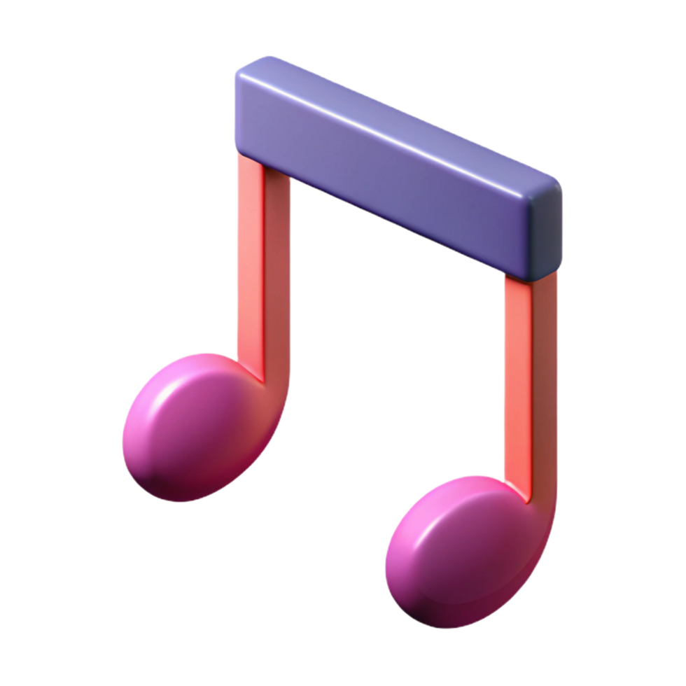 majestic mysterious vintage Pictogram of a music note. Clean lines, flat color, symmetrical design with Scalable Design. flawless png
