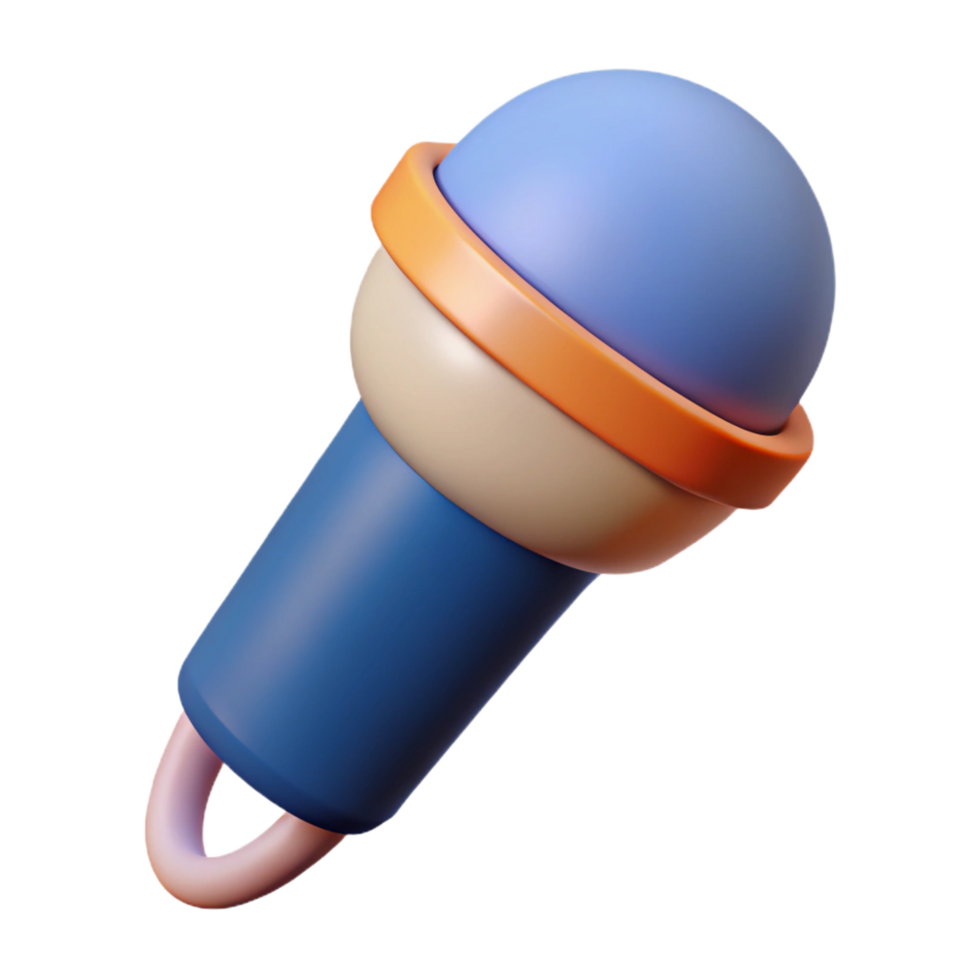 hypnotic unparalleled Pictogram of a microphone. Single-weight stroke, flat color, clean lines with Scalable Design. png