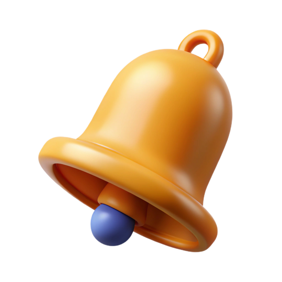 sumptuous peaceful artistic Pictogram of a bell. Crisp edges, flat color, single-weight stroke with Scalable Design. ultra HD png