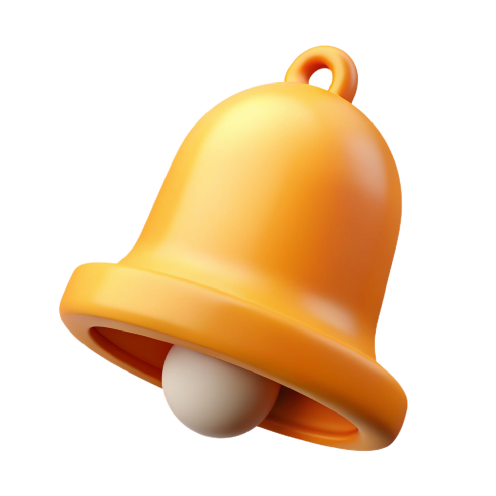 serene ethereal avant-garde Pictogram of a bell. Crisp edges, flat color, single-weight stroke with Scalable Design. professional png