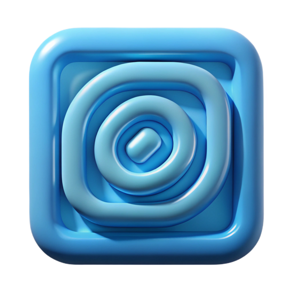 dreamy immaculate Geometric square spiral. Clean lines, single-weight stroke, flat color with Scalable Design. professional png