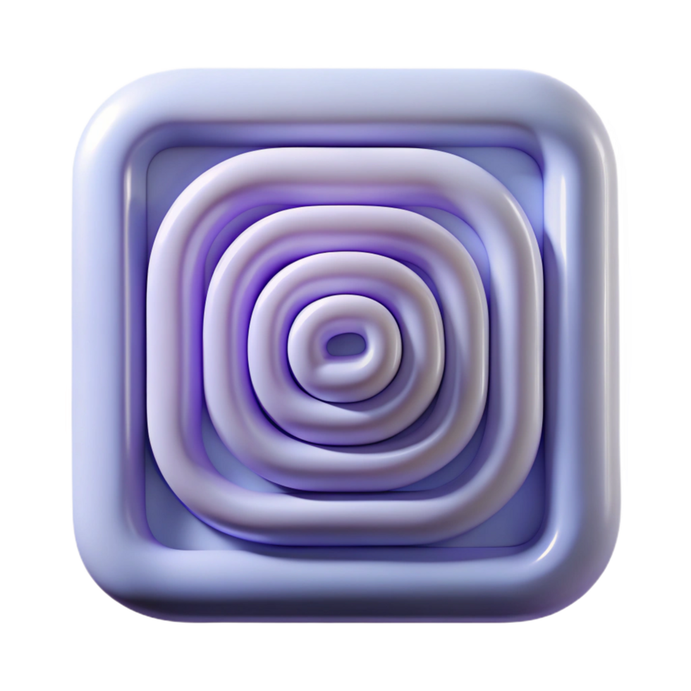 captivating dramatic artistic Geometric square spiral. Clean lines, single-weight stroke, flat color with Scalable Design. detailed png