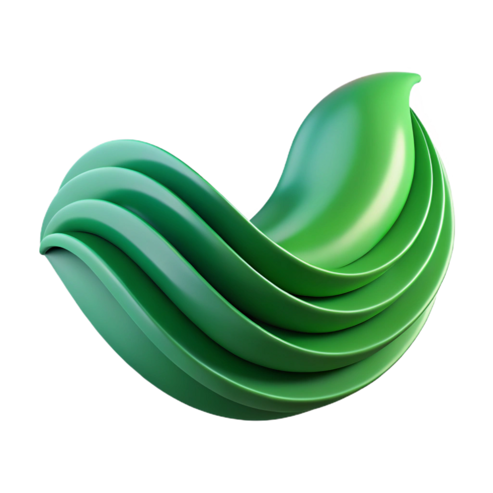 serene coveted Flat color, abstract wave design, clean lines, green with Scalable Design. png