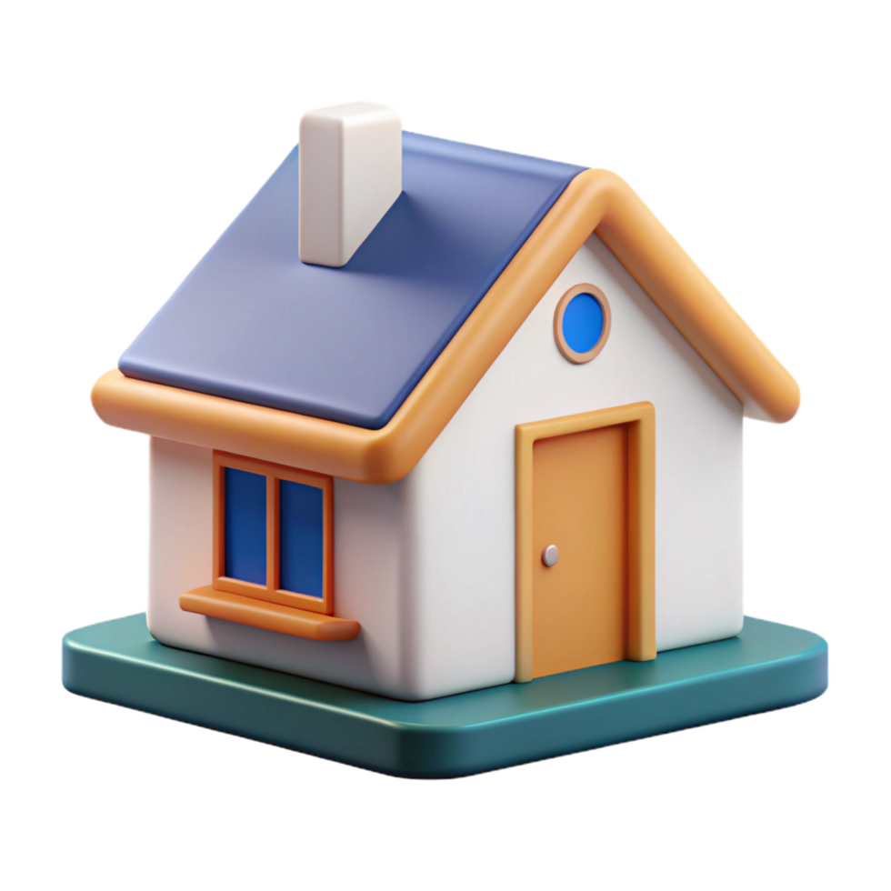 beautiful notable Clean lines depicting a simple house. Flat color, crisp edges, minimal design with Scalable Design. png