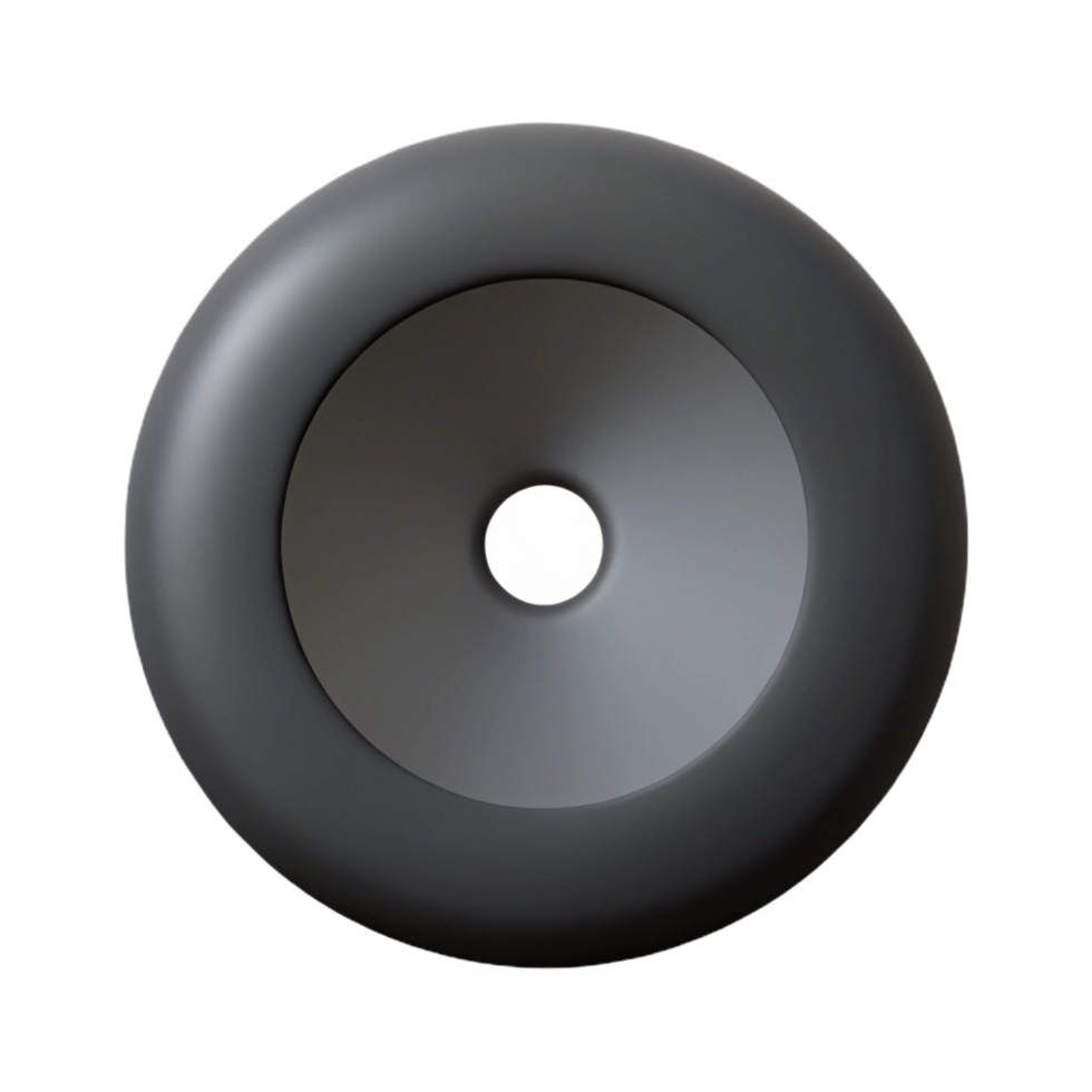 iconic tropical Minimal, single-weight stroke, circle with a dot, black with Scalable Design. 4K png