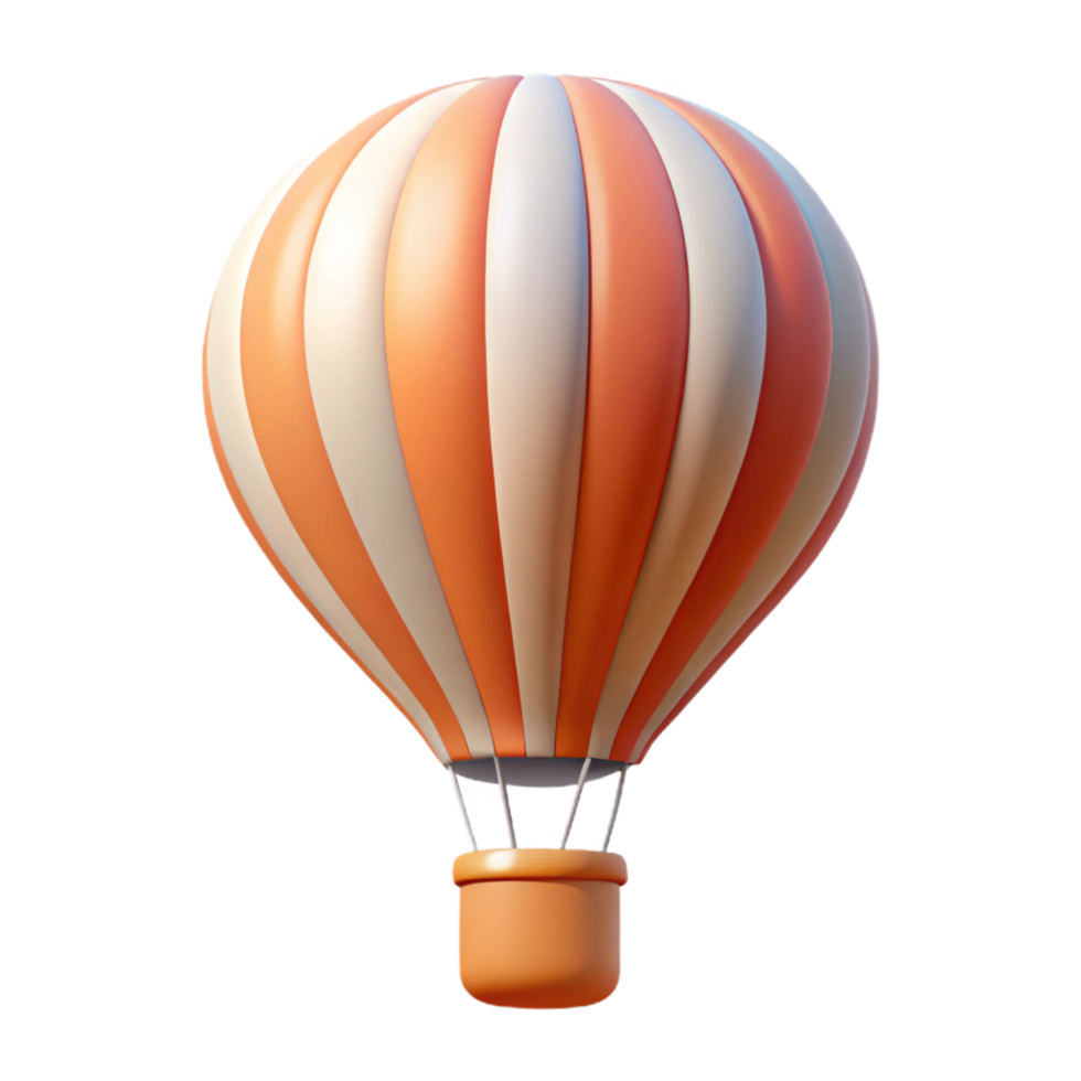 wonderful classic Clean lines silhouette of a hot air balloon. Scalable, flat color with Scalable Design. luxury png