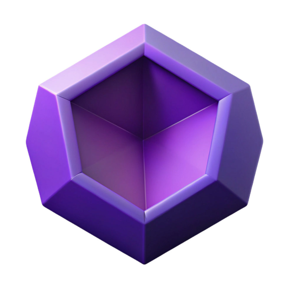 majestic urban Geometric, pentagon shape, flat color, purple with Scalable Design. museum quality png