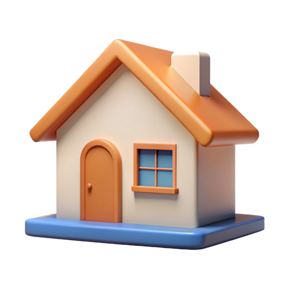 nostalgic immaculate Minimal outline of a house. Scalable, single-weight stroke, flat color with Scalable Design. studio quality png