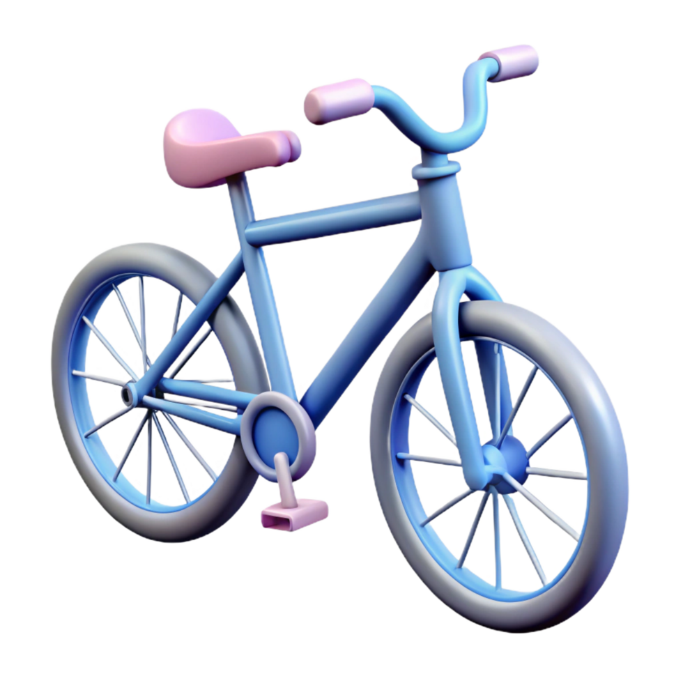 picturesque melancholic retro Scalable outline of a bicycle. Single-weight stroke, flat color, clean lines with Scalable Design. authentic png