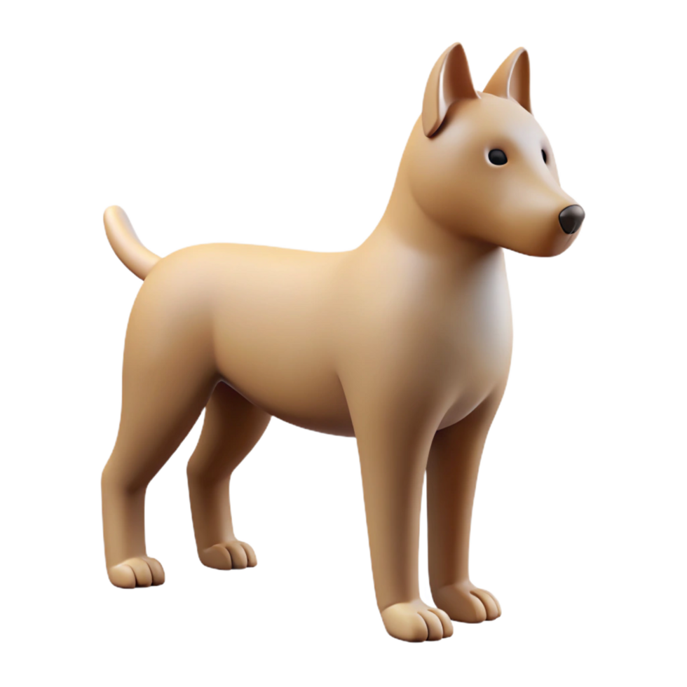 hipnótico exemplar simples esboço do uma cachorro. limpar \ limpo linhas, plano cor, fresco arestas com escalável Projeto. png