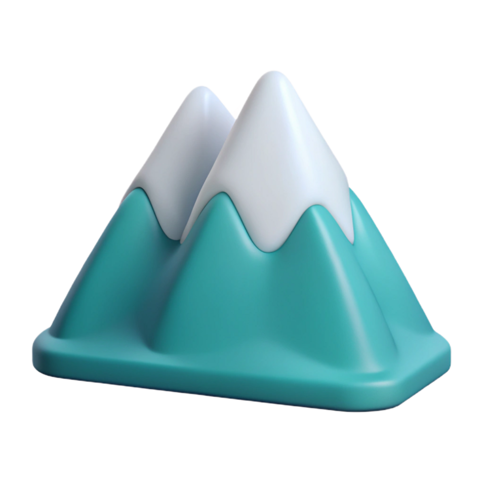 serene rare Flat color outline of a mountain. Minimal, scalable, clean lines with Scalable Design. png
