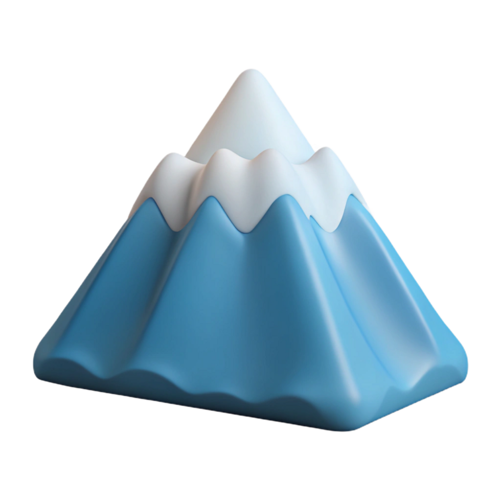 immaculate dramatic mid-century Flat color outline of a mountain. Minimal, scalable, clean lines with Scalable Design. authentic png