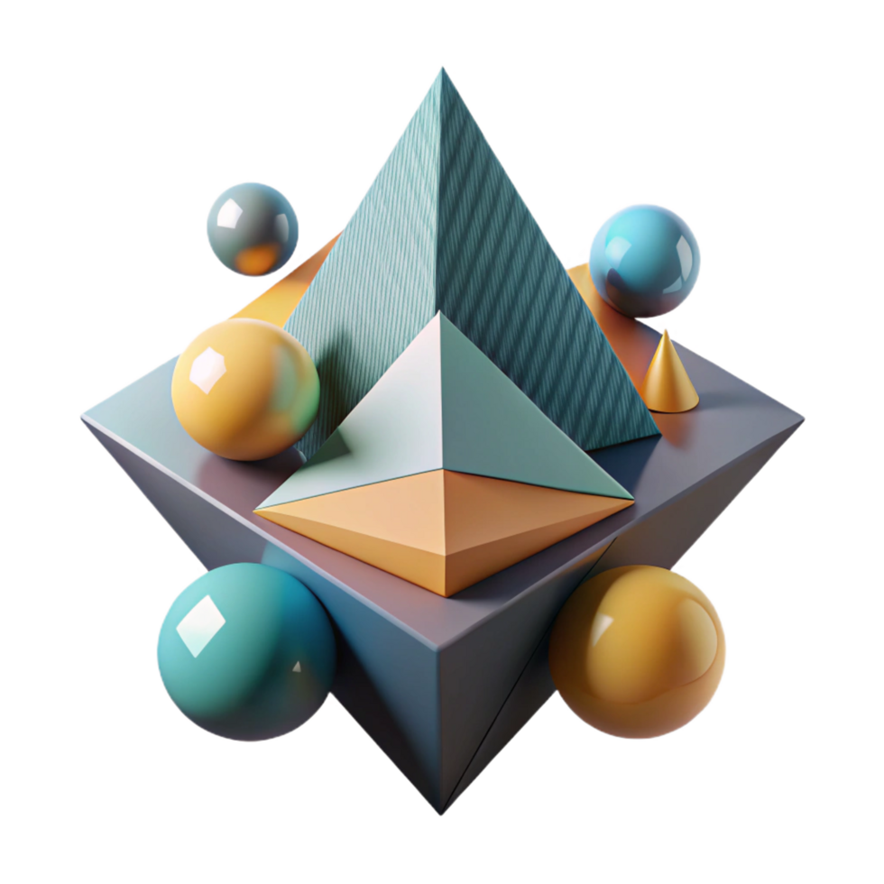 impressive dramatic creative Geometric abstract composition with sharp edges and minimal color palette with Scalable Design. gallery standard png