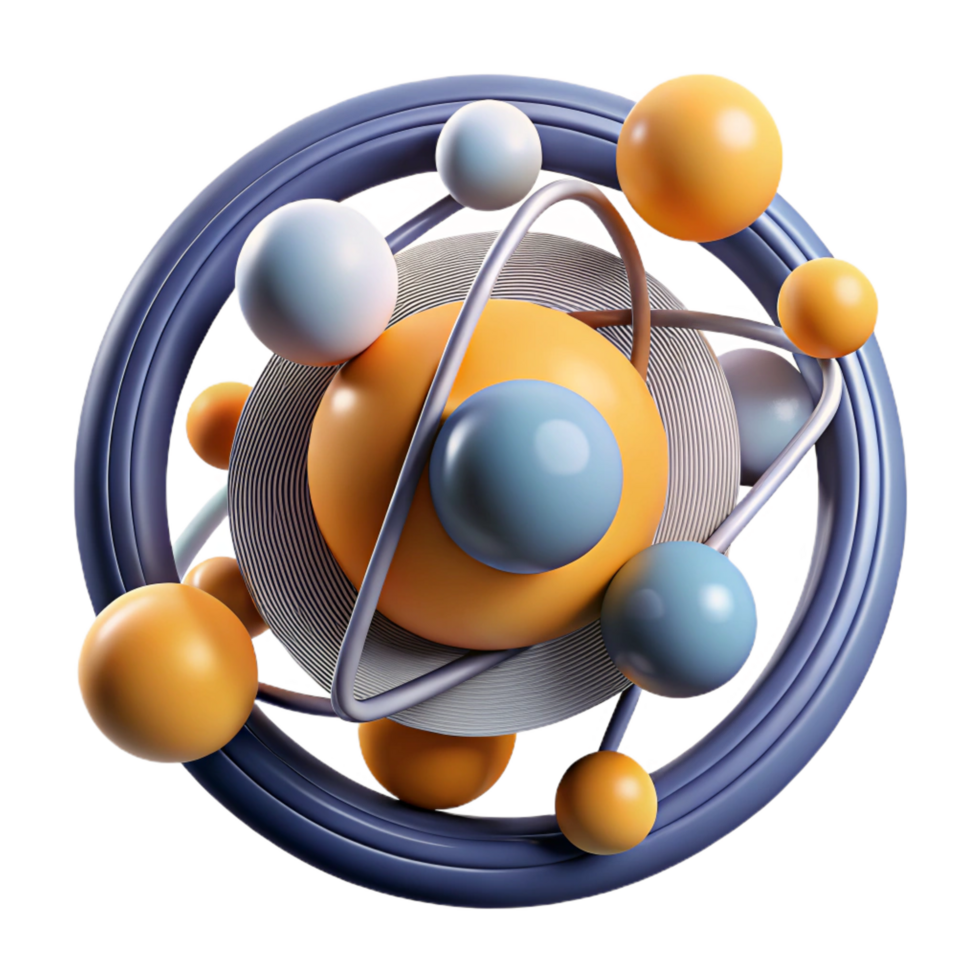 dramatic organic Abstract composition of lines and circles, clean lines, geometric with Scalable Design. authentic png