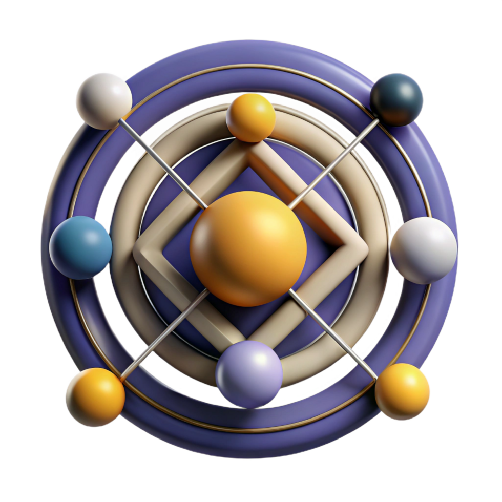 exceptional creative Abstract composition of lines and circles, clean lines, geometric with Scalable Design. fine detail png