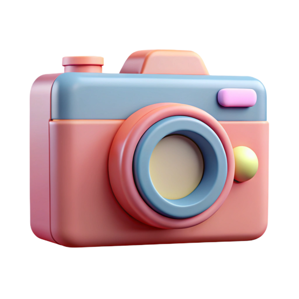 glorious dramatic mid-century Flat color outline of a camera. Minimal, scalable, clean lines with Scalable Design. gallery standard png