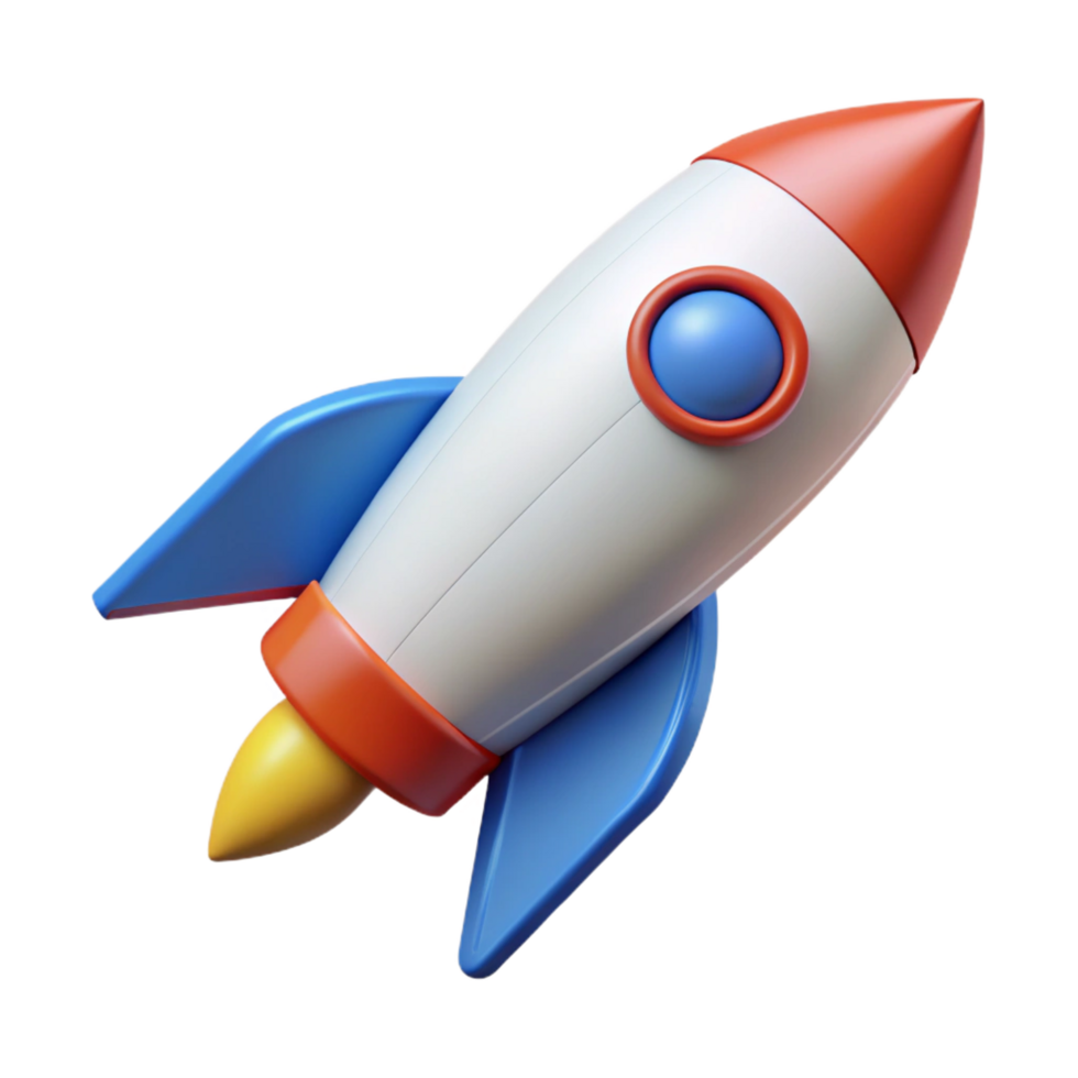 energetic exquisite Scalable outline of a rocket. Geometric, single-weight stroke, flat color with Scalable Design. ultra HD png