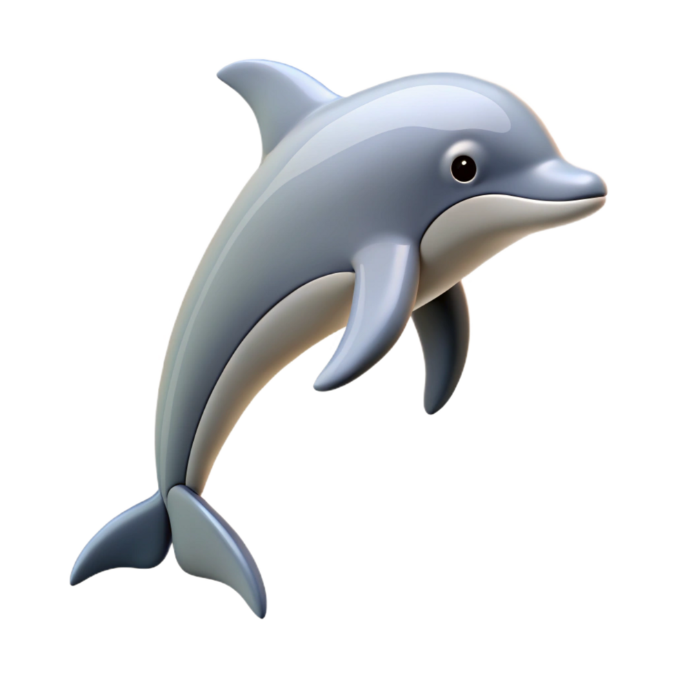 glorious surreal Silhouette of a jumping dolphin. Clean lines, flat color, minimal design with Scalable Design. gallery standard png
