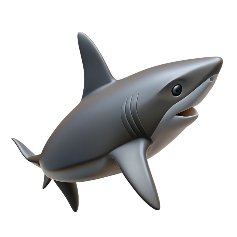 alluring distinctive Scalable silhouette of a swimming shark. Single-weight stroke, sharp edges with Scalable Design. png