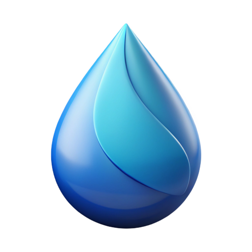 beautiful inspired Abstract drop logo with clean lines. Minimal, flat color, with Scalable Design. png