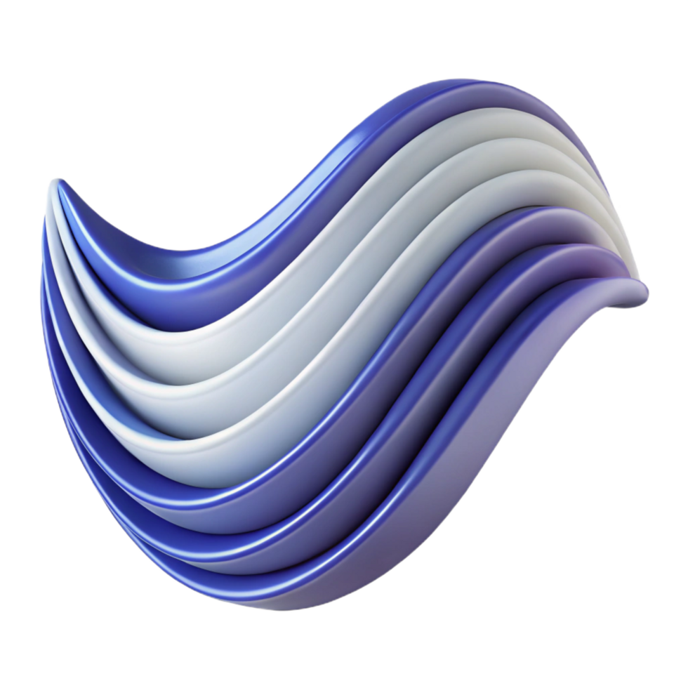 rare tropical Clean lines forming an abstract wave pattern. Single-weight stroke, flat color with Scalable Design. 4K png