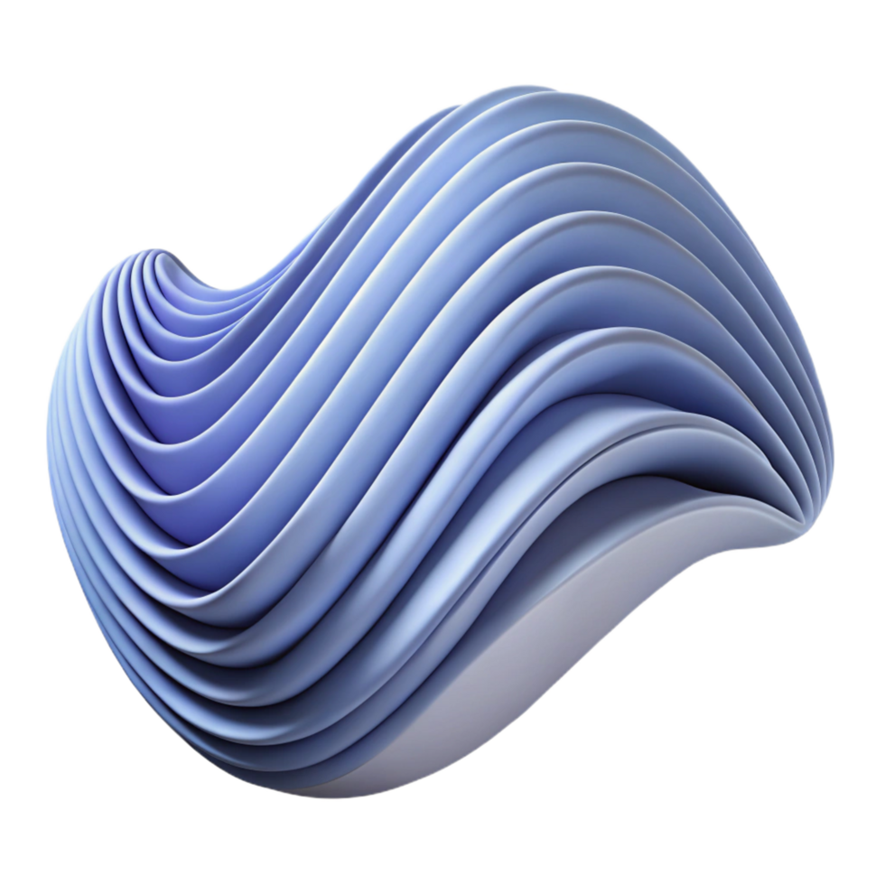ethereal splendid Clean lines forming an abstract wave pattern. Single-weight stroke, flat color with Scalable Design. museum quality png