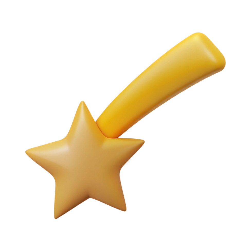 exceptional organic Silhouette of a shooting star. Clean lines, flat color, minimal design with Scalable Design. impeccable png