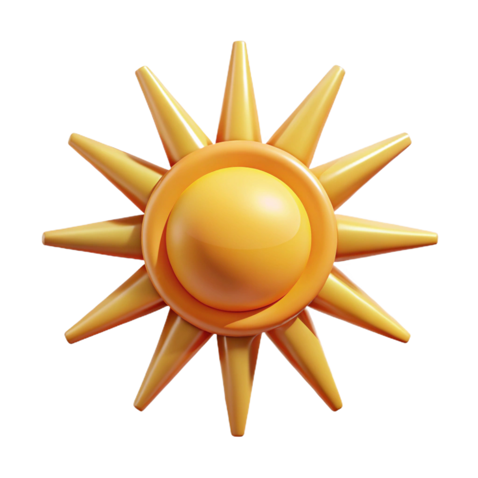extraordinary unparalleled A stylized sun with geometric rays. Crisp edges, flat color. with Scalable Design. png