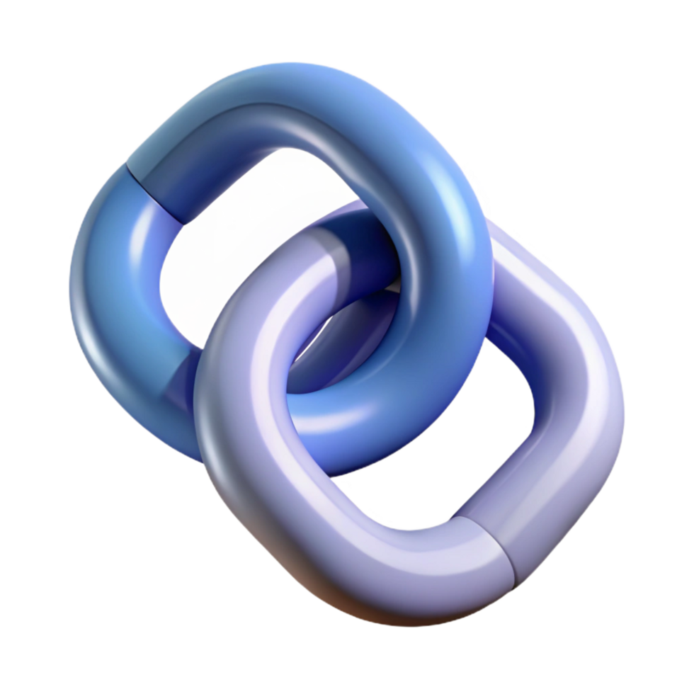 stunning dramatic organic Interlocked geometric shapes forming a chain. Clean lines, flat color. with Scalable Design. expertly shot png