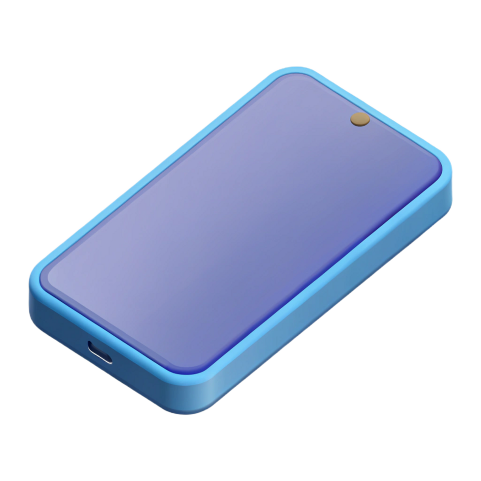 stunning dreamy classic Scalable isometric smartphone with minimal details. Flat color, sharp edges with Scalable Design. luxury png