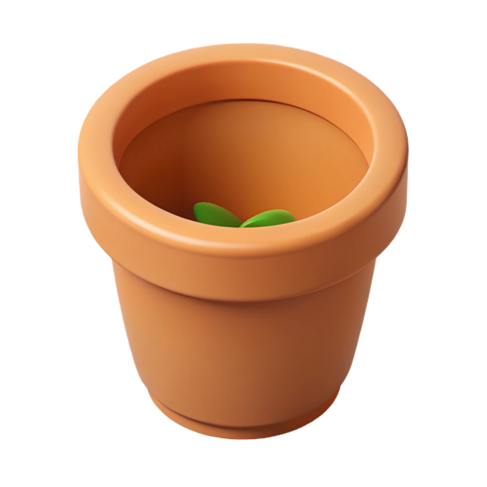 stunning dreamy renaissance Minimal isometric plant pot with single-weight stroke outline. Flat color with Scalable Design. genuine png