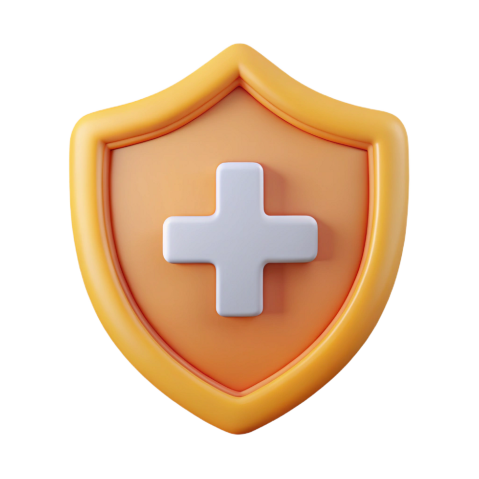 notable artistic Shield-shaped badge with a simple cross symbol. Flat color, symmetrical design, clean lines with Scalable Design. artisan png