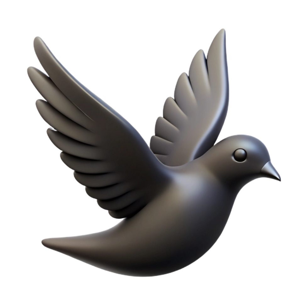 dramatic memorable Silhouette of a flying bird. Crisp edges, scalable, minimal design with Scalable Design. png
