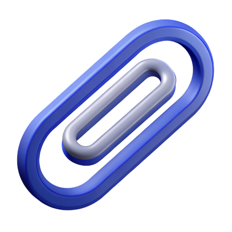extraordinary rare Isometric paperclip with symmetrical design. Clean lines, flat color with Scalable Design. png