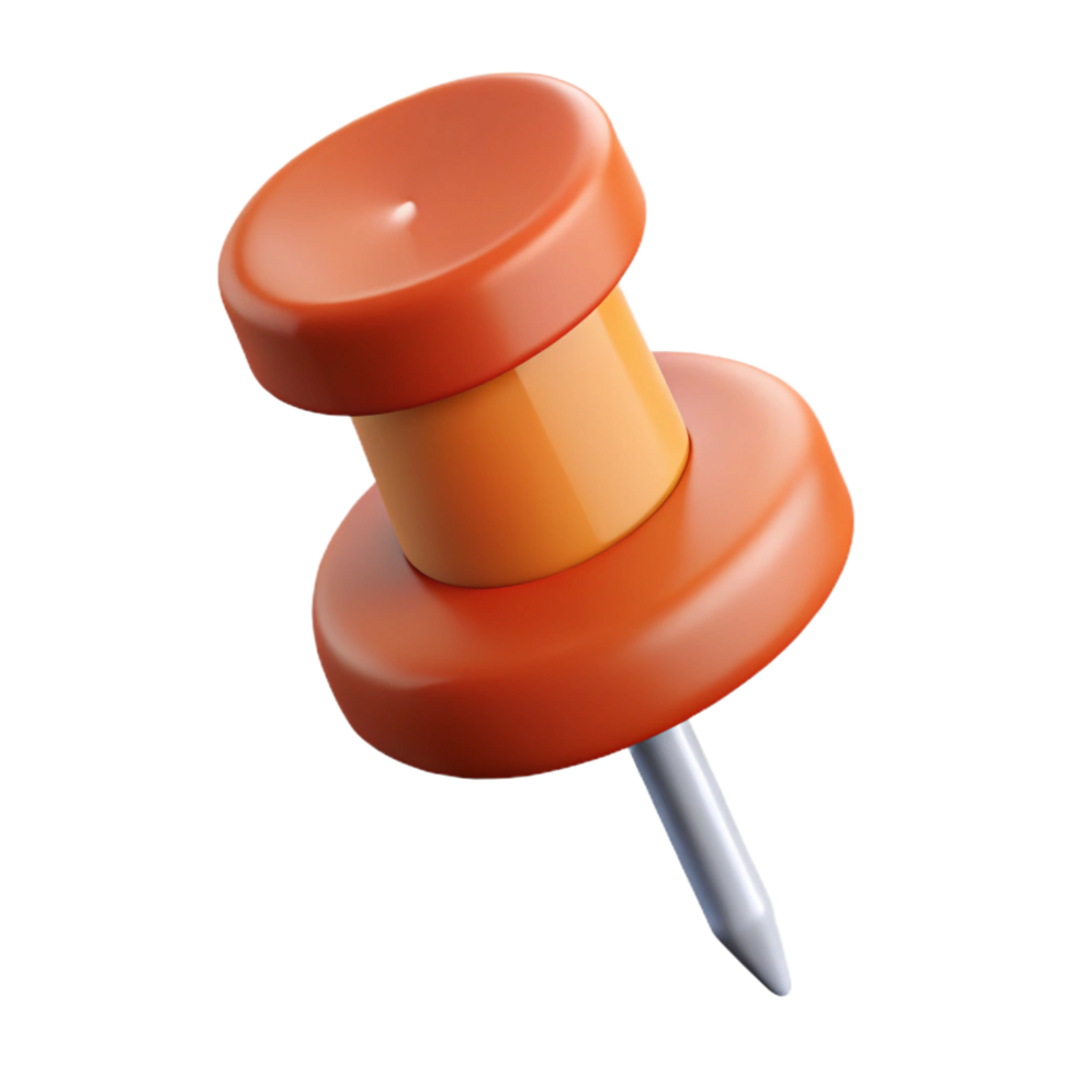 energetic exquisite Minimal isometric pushpin with single-weight stroke needle. Flat color with Scalable Design. detailed png