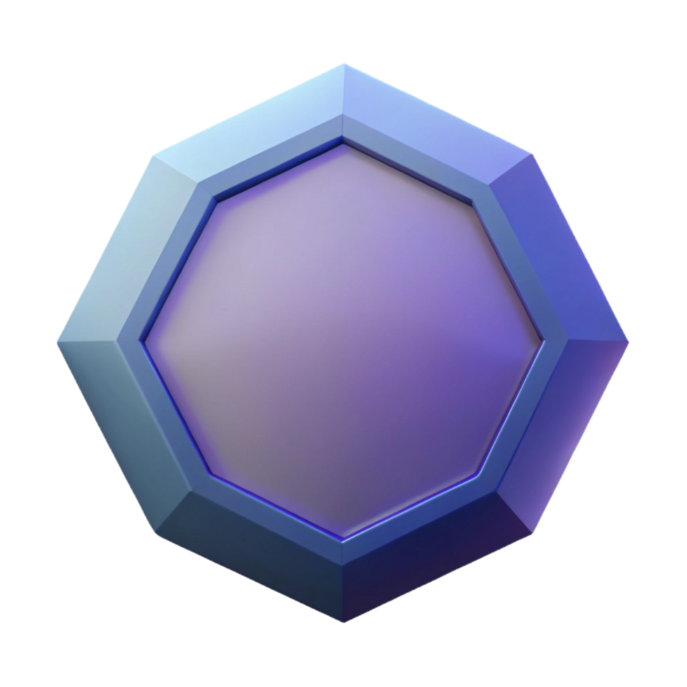 radiant whimsical bohemian Geometric silhouette of an octagon. Flat color, clean lines, with Scalable Design. handcrafted png