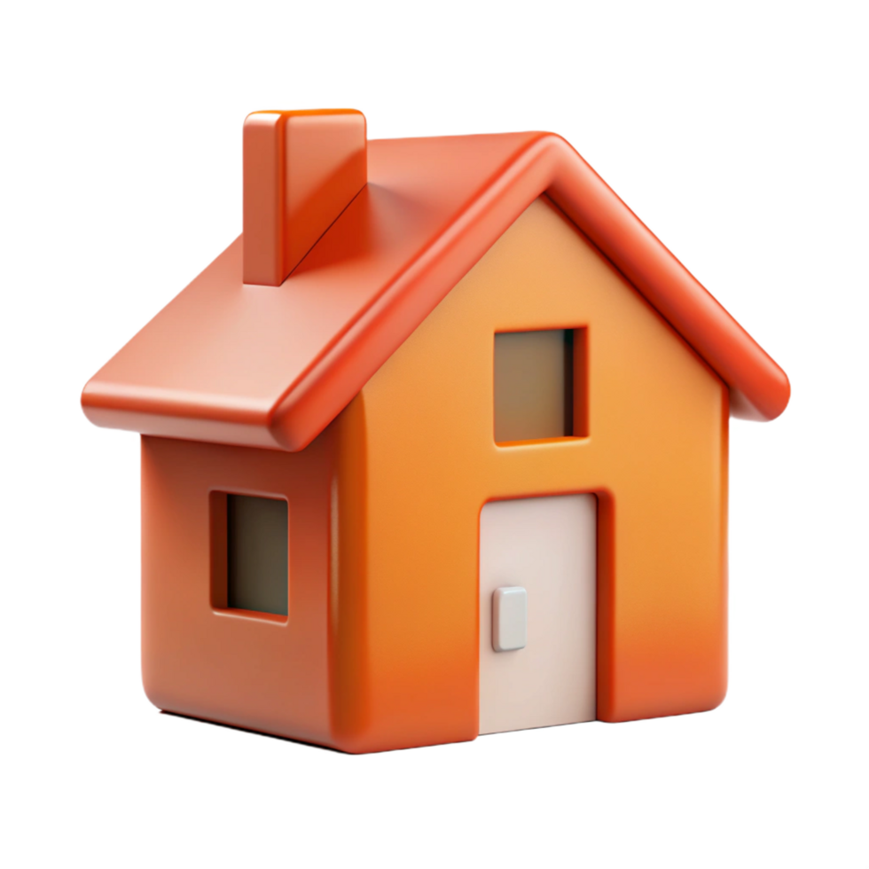 breathtaking peaceful rustic Flat color silhouette of a house. Minimal design, clean lines with Scalable Design. high quality png